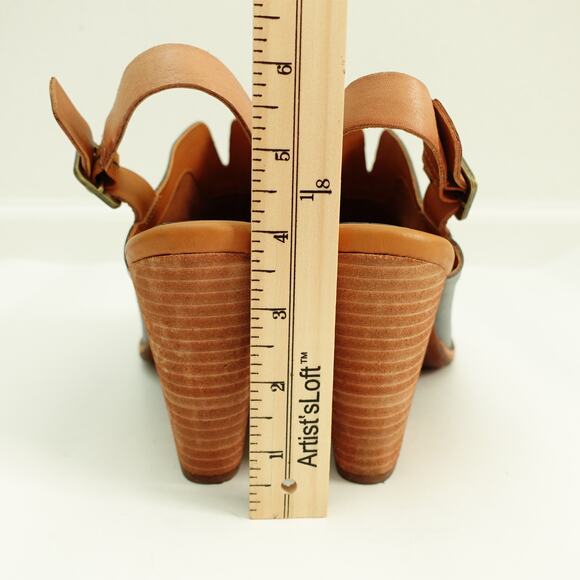 Kork-Ease Womens Rayleigh Slingback Heels Leather Clogs Slate Blue Size 11M - Picture 7 of 9